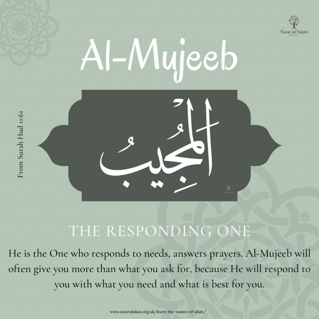 Allahs name Al-Mijeeb